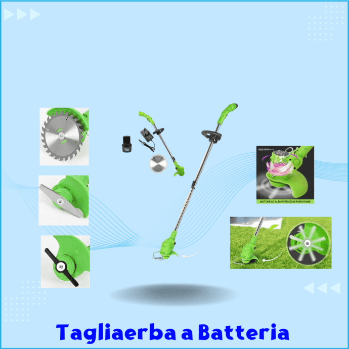 Tagliaerba a  Batteria Forte e Versatile